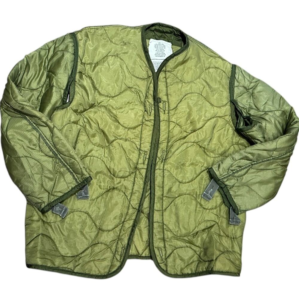 Genuine Military Green Quilted Jacket Liner Adult Small